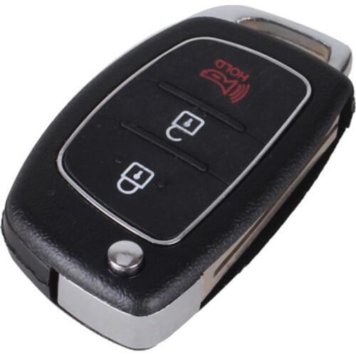 3 Buttons Flip Folding Remote Key Fob Shell Case For Mistra Hyundai Hb20 Santa Fe Ix35 Ix45 Accent I40