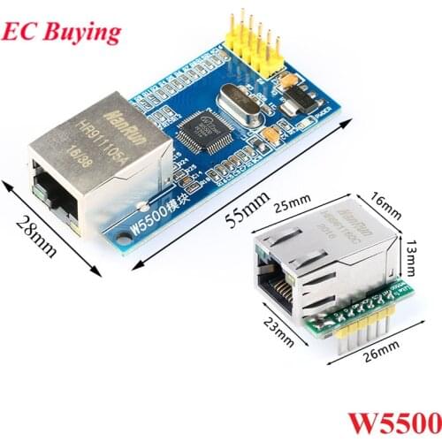 USR-ES1 W5500 SPI to LAN Ethernet Network Module Converter TCP IP 51/STM32 SPI Interface W5100 For Arduino Internet of Things