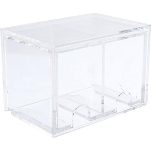 Acrylic Discard Playing Card Storage Box 8 Deck Poker Case Casino Card Game Table Games Accessories without Cards