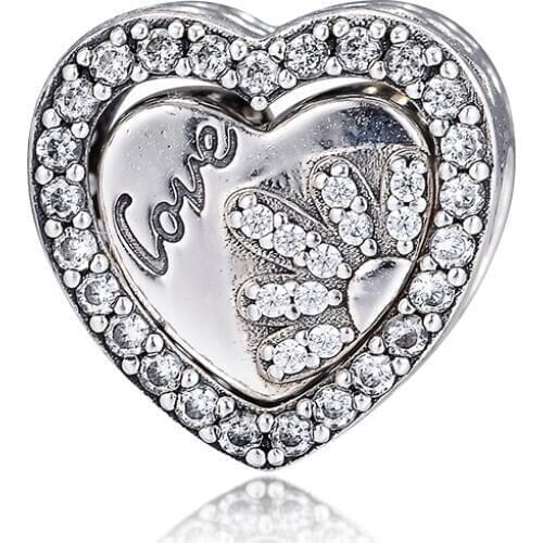 Dazzling Daisy In your Heart Metal Beads Fits Original Bracelet 925 Sterling Silver DIY Charms Women Jewelry Making