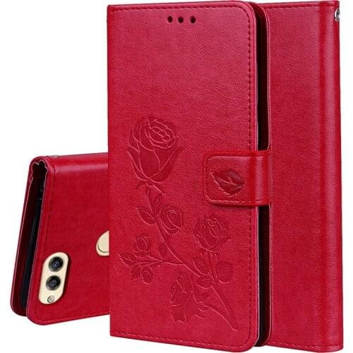 Huawei Honor 7X Case Flip Cover Stand Leather Soft Back Wallet Case For Huawei Honor 7X 7 X X7 Coque Flower Case Fundas