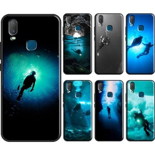 Scuba Diving Diver Case For Vivo V17 Neo V20 SE Y1S Y12 Y17 Y30 Y50 Y70 S1 Y91C Y20 S Y11 2019 Back Cover