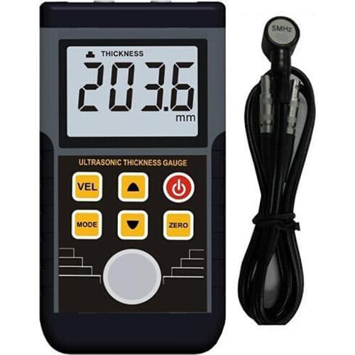 TM130 LCD Digits Displa LCD Digits Display Digital Ultrasonic Thickness Gauge Meter Protable Frequency Tester 1.2~220mm