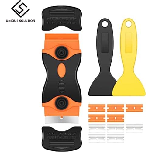 Glue Cleaner Remover for Phone LCD Touch Screen Tool Scraper Repair Tool with 5pcs Metal Blade+5pcs Plastic Blade