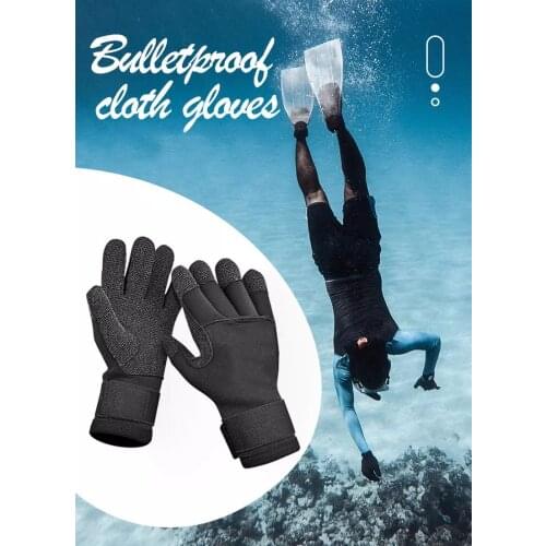 5MM Kevlar Diving Glove Warm Non-slip Scratch Proof Neoprene Wetsuit Gloves For Underwater Spearfishing Hunting Swim Scuba Surf