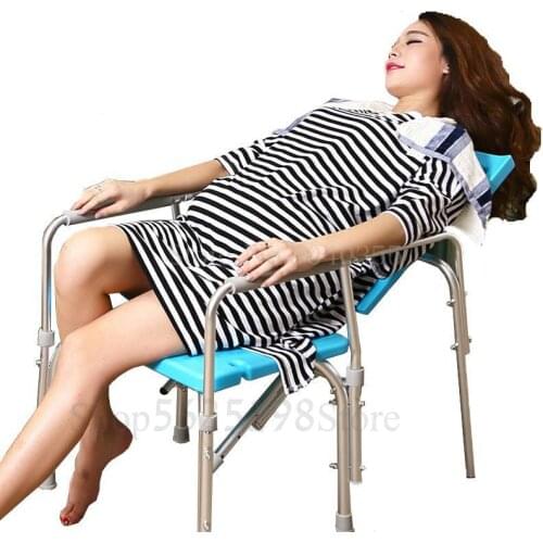 Pregnant women children elderly adult shampoo chair home reclining shampoo chair shampoo bed bath chair artifact