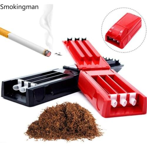 Cigarette Rolling Machine Manual Triple Cigarette Tube Injector Roller Maker Tobacco Maker Smoking Weed Cigarette Accessories