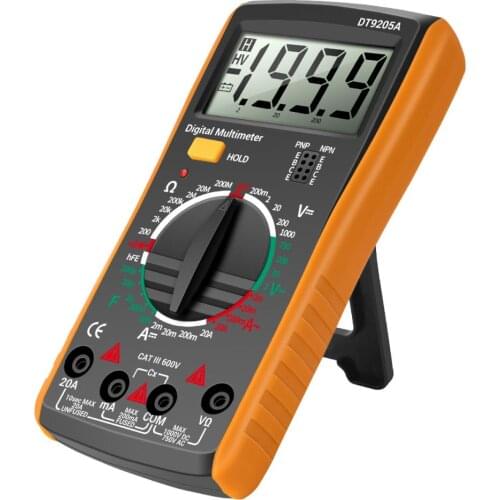 DT-9205A Multimeter Tester Digital Multimeter Hand Held LCD Multimeter