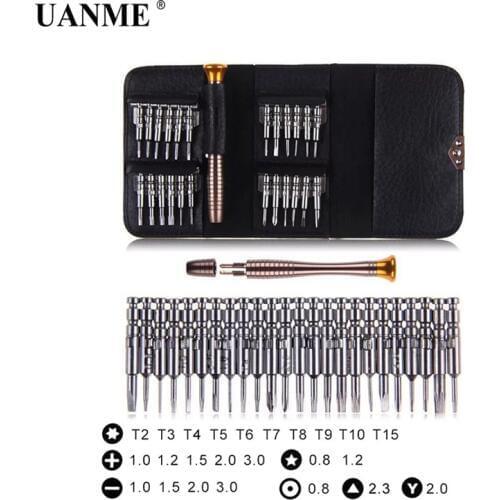 UANME 25 in 1 Precision Screwdriver Set Repair Tools Kit for iPhone 5s 6s Plus 7 8 X for Nintendo Switch NS MacBook Laptop PC