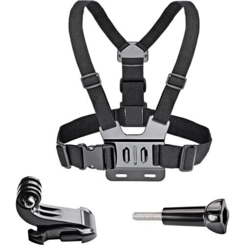 Chest Strap Mount Belt Sport Cam Fix for Gopro Hero 7/6/5 4K Action Camera Chest Mount Harness for SJCAM SJ4000 Bundle 1 Plastic