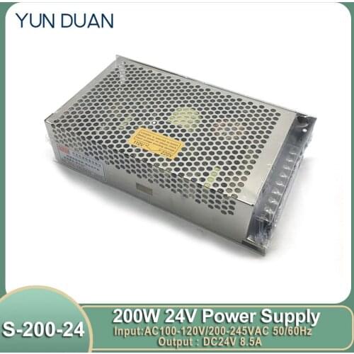 AC 110V-220V DC Switching Power Supply DC 24V 200W for Stepper Motor For Closed Loop Stepper Motor Source Power Adapter