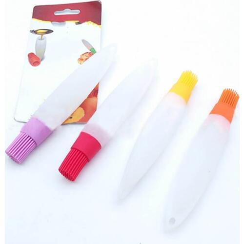 1Pcs Portable Basting Brush BBQ Utensil Barbecue Tool Kitchen Gadgets Oil Bottle Brushes Silicone Heat Resisting