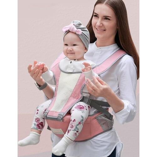Practical Breathable Design Baby Kids Carriers Toddler Multicolor Waist Stool For Kids 1-3 Years Labor-saving Children Carriers