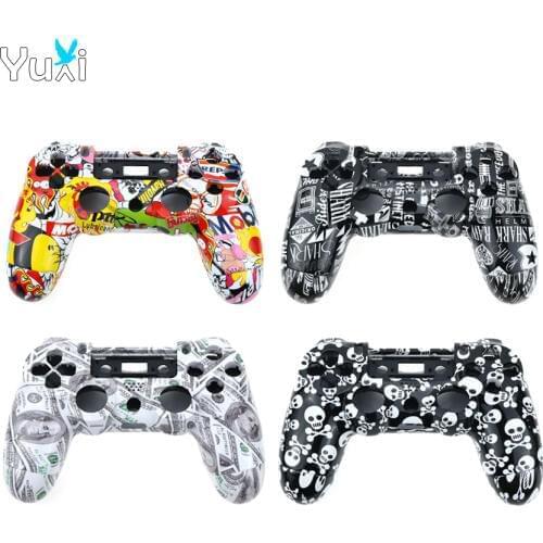 YuXi Replacement For Sony PS4 US Version Controller Plastic JDM 001 010 Cover Front Back Housing Shell Case
