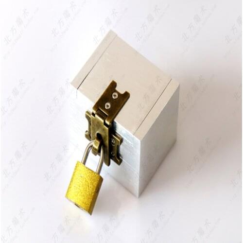 The Strong Box Magic Tricks For Professional Magician Metal Box Appearing/Vanising Magie Close Up Props Gimmick Comedy Mentalism