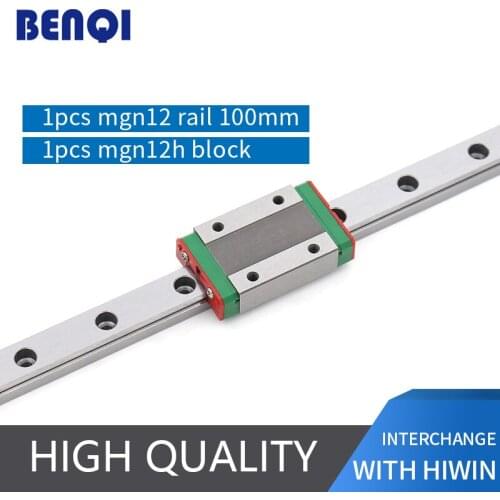 Domestic linear guide rail 100mm MGN12 + 1pc MGN12H block