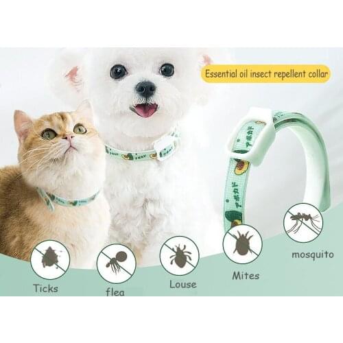 Retractable Essential Oil Mosquito Repellent Collar Prevent Cat Dog From Fleas Tick Pets Outdoor Mosquito Repellent Pet Supplies