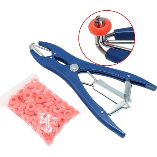 Farm Animal Livestock Sheep Tail Docking Clamp Bloodless Castration Goat Pliers and Tail Docking Castration Ring Expansion Clamp