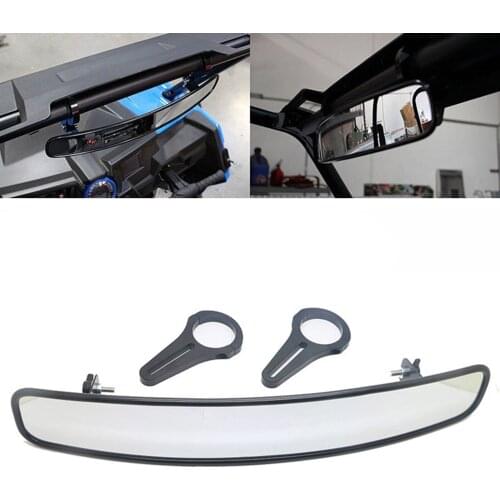 Wide Race Rear View Mirror 15" Ultra Clear UTV Mirror with 1.75" Clamps Compatible with Polaris ALL RZR 900 for Pioneer 1000