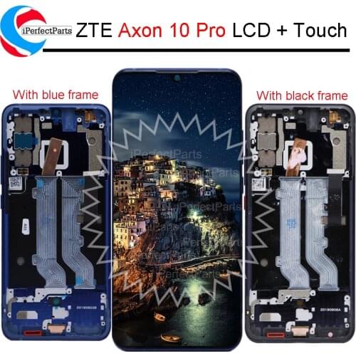 6.47"AMOLED for ZTE Axon 10 Pro 4G LCD with frame Display Touch Screen Digitizer Replacement Assembly For ZTE Axon 10 Pro 5G LCD