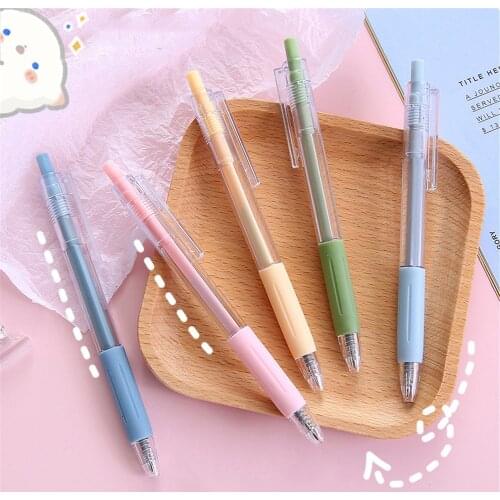 1pc Colorful Press Refill Gel Pen Student Notebook Painting Graffiti Art Supply Press Signing Pen School Office Stationery Gift