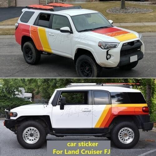 Car stickers For Toyota Toyota Land Cruiser FJ Fortuner body door decoration modification stickers body film color stickers
