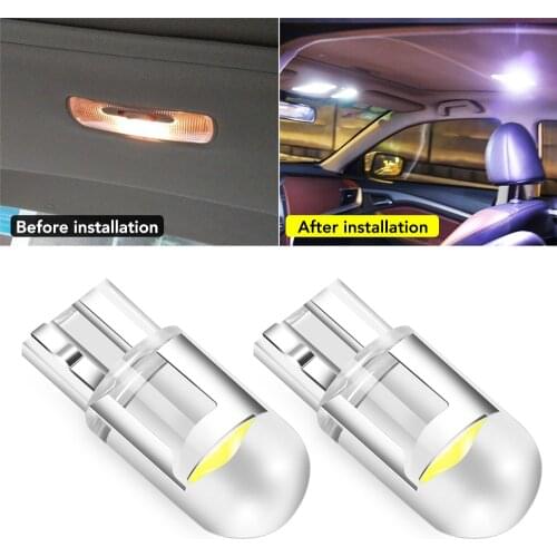2pcs W5W 194 T10 Cob LED Car bulb for Renault Megan Modus Clio Modus Kangoo Logan Sandero