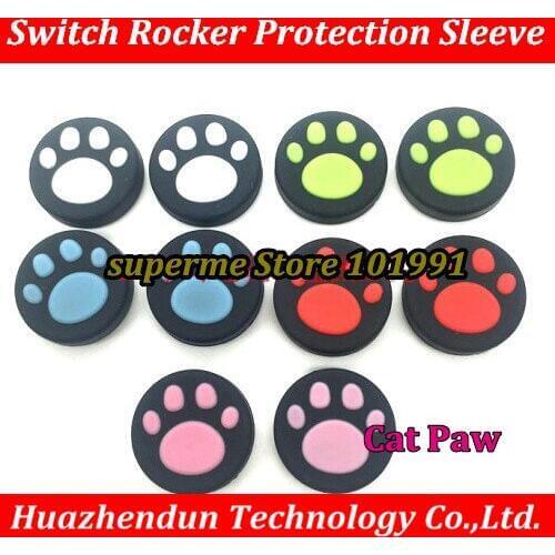 Free Shipping 10PCS Higher Switch Cat Paw Handle rocker protection sleeve Silicone rocker sleeve Rocker Cap Cats claw cap