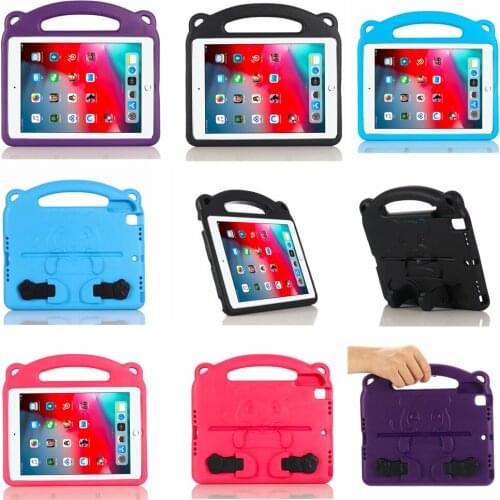 For ipad 9.7" Air/Air2 Case Kids Panda Shockproof Heavy Duty EVA Foam Handle Tablet Case Cover For Apple ipad Pro 9.7"2017/2018