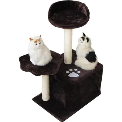 Cat Tree Tower Pets Play Tree Scratching Tree arbre a chat Climbing Jumping Toy Frame Pets Playing Relax and Sleep Toys