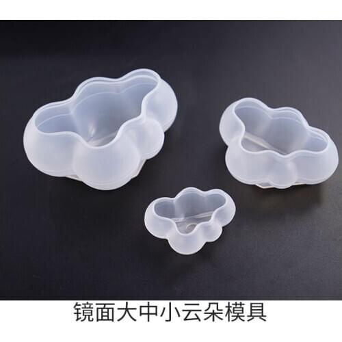 DIY crystal gel mold stereo lovely large and medium cloud mirror scented gypsum baking silica gel mold