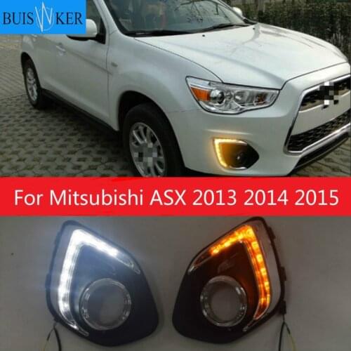 1 Set For Mitsubishi ASX 2013 2014 2015 LED DRL Daytime Running Lights Daylight Waterproof Fog Head Lamp