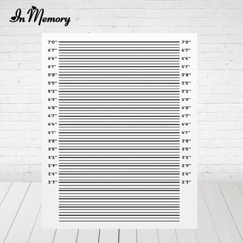 InMemory Police Up Line Mugshot Photography Background For Party Vinyl Polyester Backdrops For Photo Studio