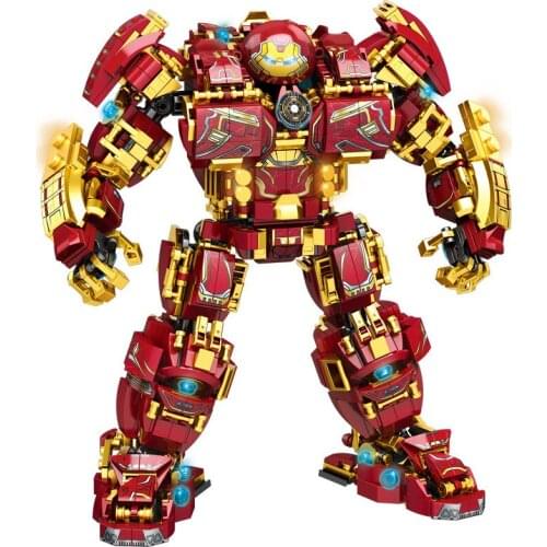Disney City War Super Armor Robot DIY Building Blocks Military Warrior Mecha Figures Weapon Bricks Toys For Children Kids Gifts