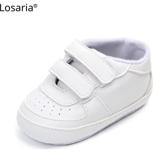 Losaria Newborn Baby Sneakers 0-18 Months Casual Baby Boy Shoes Velcro Anti-slip Fashion Breathable Sports Shoes for Toddlers