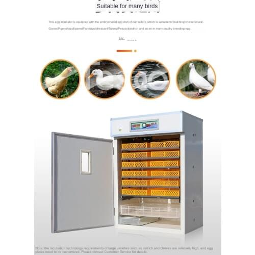 Large-scale incubator automatic intelligent small household egg incubator chicken duck goose seedling breeding equipment