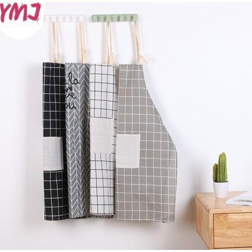 Linen Sleeveless Apron with Large Pocket Home Cooking Baking Shop Cleaning Chef Waiter Kitchen Apron Man Woman Kitchen Accessory