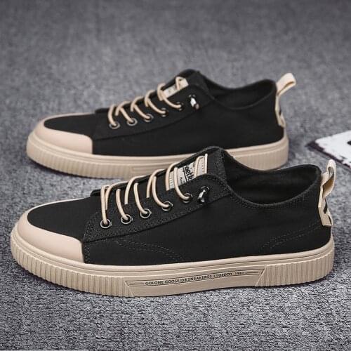 2021 New Style Canvas Sneakers Mens Breathable Trendy Vulcanize Shoes Korean Fashion All-match Casual Loafer Shoes NanX447