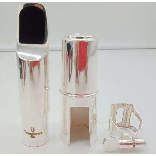 New Professional Tenor Soprano Alto Saxophone Metal Mouthpiece Silvering Sax Mouth Pieces Accessories Size 5 6 7 8 9