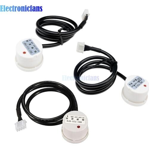 Water Liquid Level Switch Contactless Detector Outer Adhering Type Level Sensor NPN PNP Rs485 Interface Power Adapter 5V 12V 24V