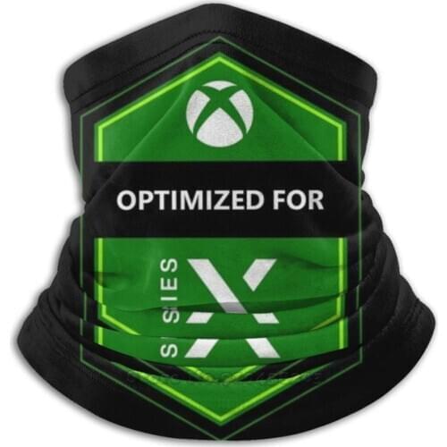 Optimized For Series X Logo Microfiber Neck Warmer Bandana Scarf Face Mask Xbox Xbox Series X Xbox One Series X Gaming Logo