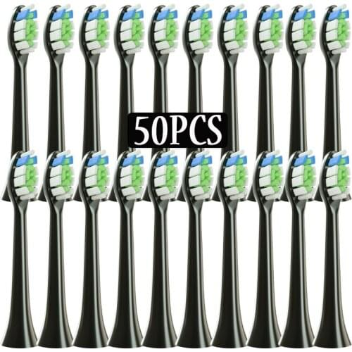 Wholesale Soft Bristle Brush 20/50pcs/Set Replace Brush Heads For Philips HX6064 HX6930 HX6730 Series Sonic Electric Toothbrush