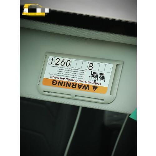 For Toyota Land Cruiser Sunshade Storage Bag Parking Card Slot Interior Sunblock Land Cruiser Refitted Decoration