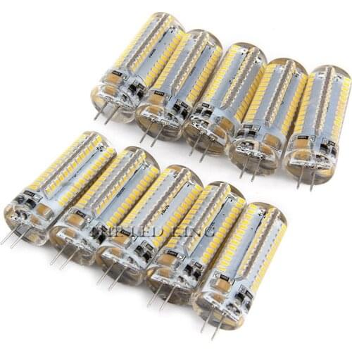 SonQin 10pcs Light G4 LED Spotlight 3014 SMD 3W/5W/9W/12W/15W/21W DC12 AC 220V Replace 10-80W free shipping