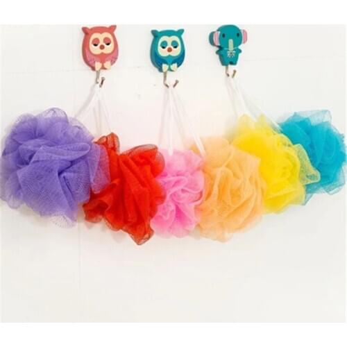 Fresh So Big Bath Ball/Bath Sponge/Bath Flower Head Body Shower Cleaning Bath Flowers Brush Accessories (Random Color 1PC)