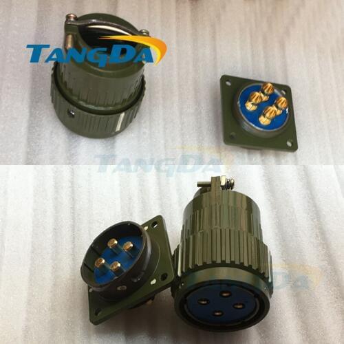 Tangda YP36-4 military aviation plug Y36M-4 100A core current copper plated connector rapid fastener A