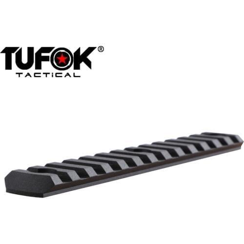 TuFok Keymod Ultra Thin Picatinny Rail Adapter Mount Attachment 13-Slots Super Low Profile Keymod Rail Section