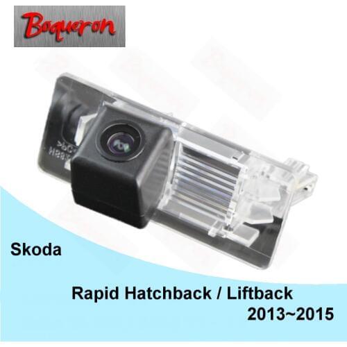 BOQUERON for Skoda Rapid Hatchback / Liftback 2013~2015 SONY Waterproof HD CCD Car Camera Reversing Reverse rear view camera