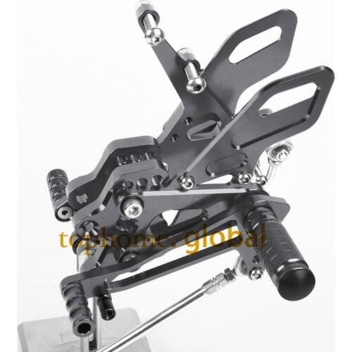 Motorcycle Parts Titanium Color CNC Rearsets Foot Pegs Rear Set For KAWASAKI ZX10R 2004-2005