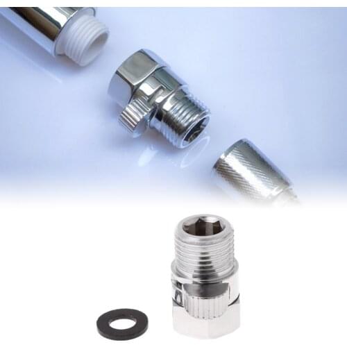 100% Brass Flow Control Valve Water Pressure Reducing Controller Hand Held Sprayer Head Shut Off Stop Switch For Shower Supply